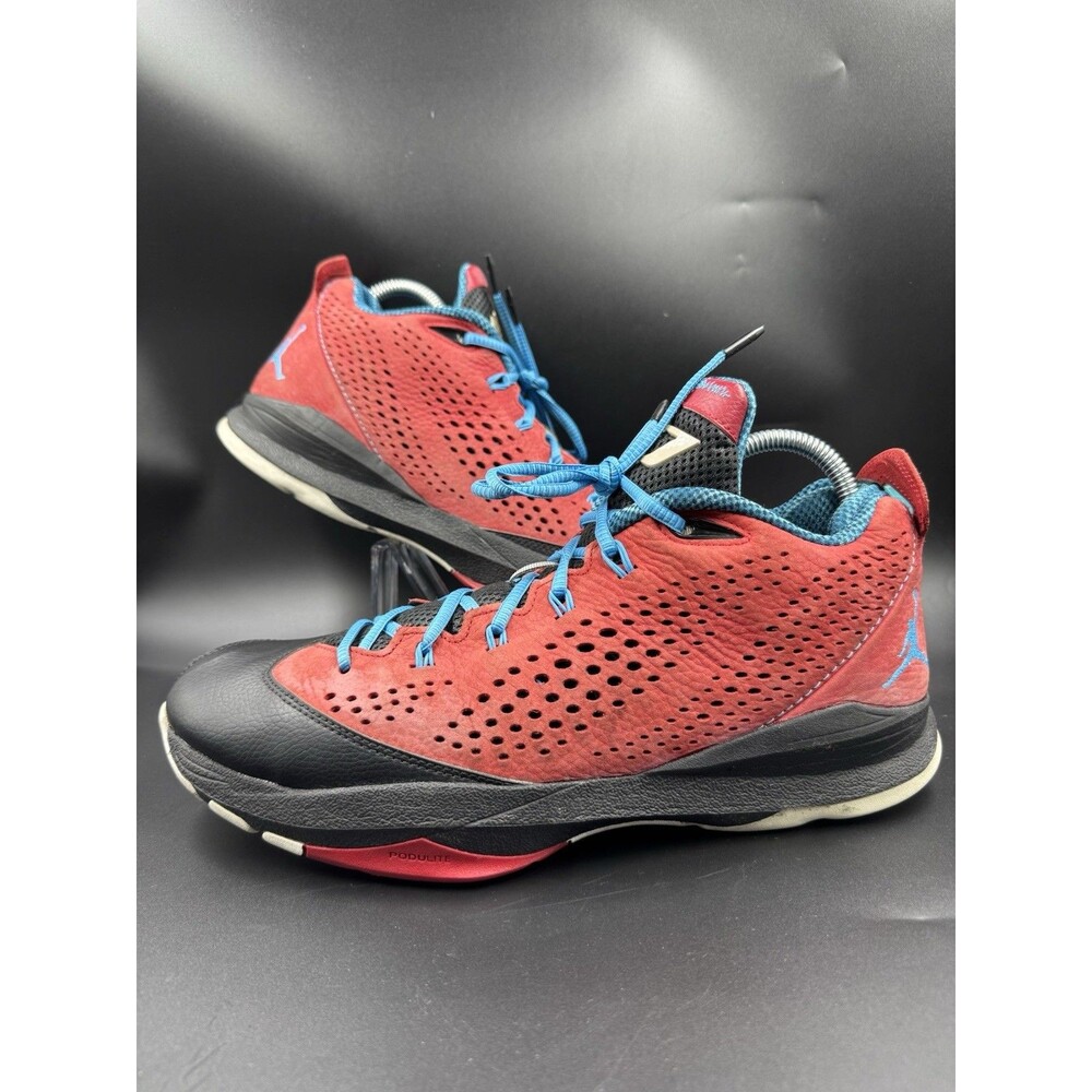 Nike Air Jordan CP3 VII Gym Red Powder Blue Sz 13 Men's Shoes 616805-607